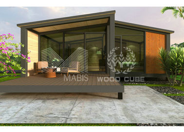 Apartemen Kayu Desain Modern Modular, Rumah Liburan Prefabrikasi Dua Kamar Tidur